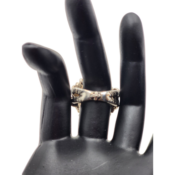 Barbara Bixby Jewelry Grasshopper Sterling Silver 18K Gold Filigree Ring Size 10 - Picture 12 of 16